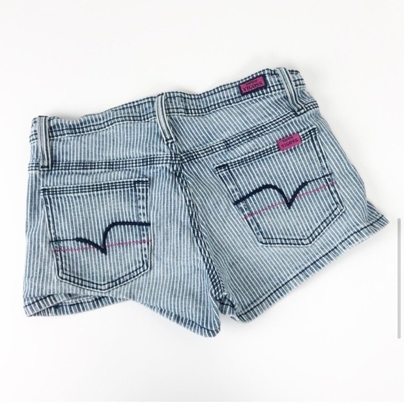Miss Vigoss pinstriped denim shorts - Picture 4 of 7